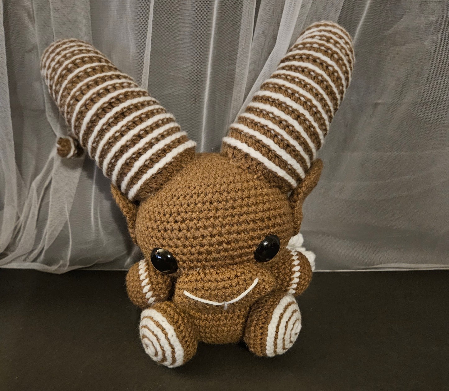 Mischievous Goat - Brown and White