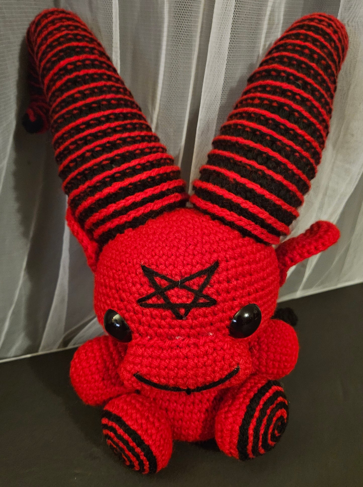 Mischievous Goat - Black and Red