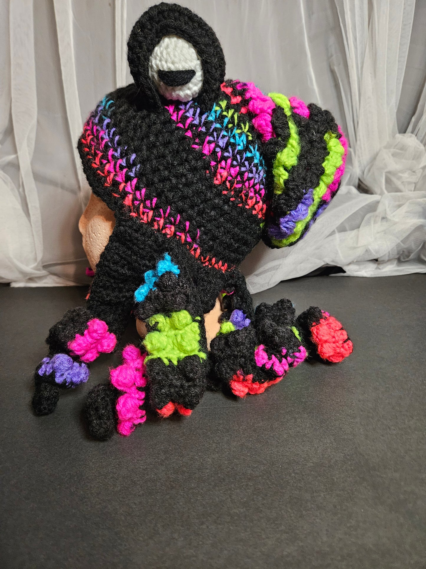 Octopus Hat - Black Multicolored