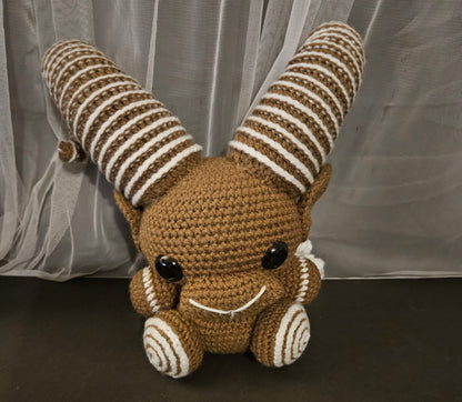 Mischievous Goat - Brown and White