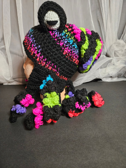 Octopus Hat - Black Multicolored